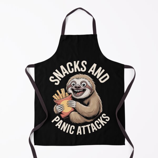 Item preview, Snacks and Panic Attacks Funny Sloth Anxiety Gift designed and sold by Say It With Ink.
