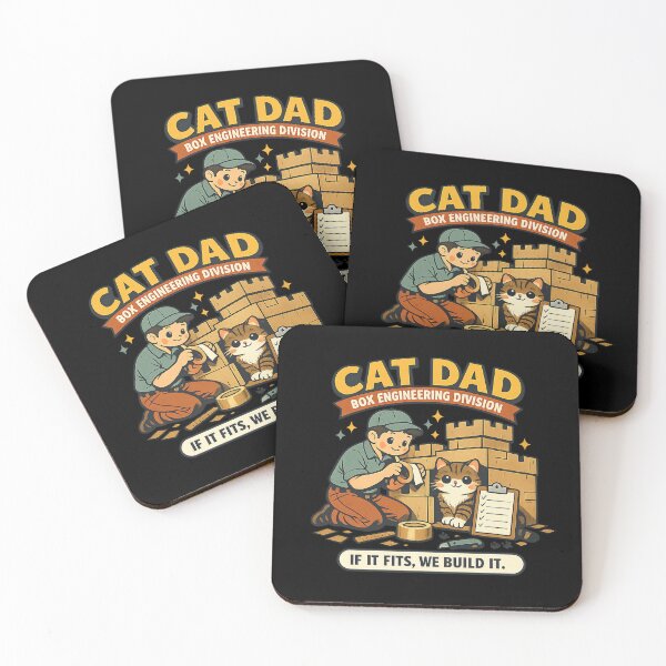 Item preview, Cat Dad Box Engineering Division designed and sold by Concrete Coffee Studio.