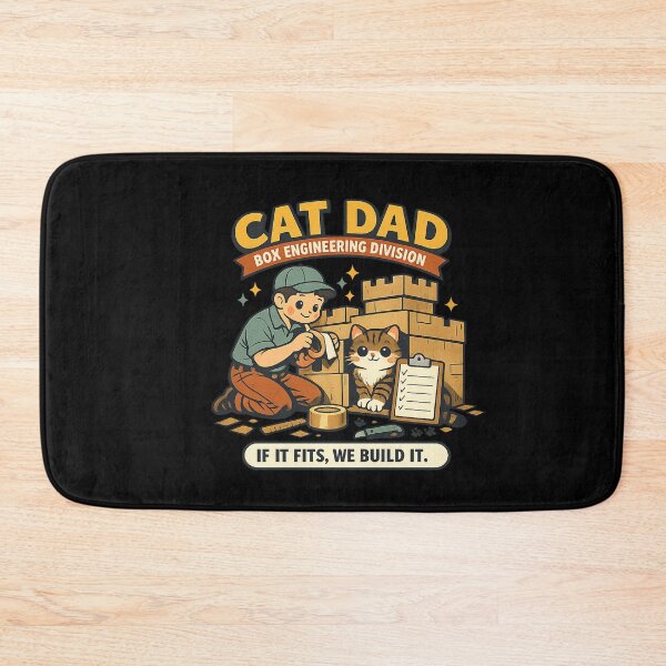 Item preview, Cat Dad Box Engineering Division designed and sold by Concrete Coffee Studio.