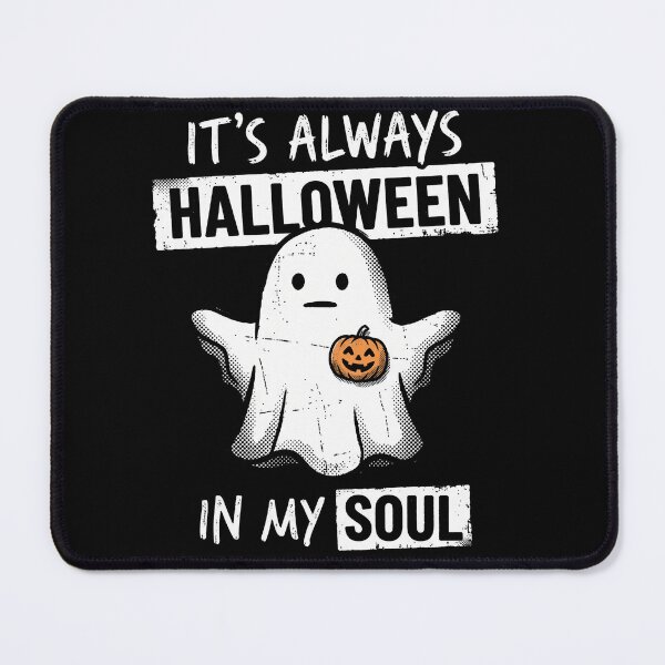 Item preview, It's Always Halloween In My Soul - Cute Retro Ghost & Pumpkin designed and sold by AdyKurniawan.