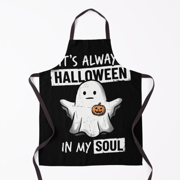 Item preview, It's Always Halloween In My Soul - Cute Retro Ghost & Pumpkin designed and sold by AdyKurniawan.