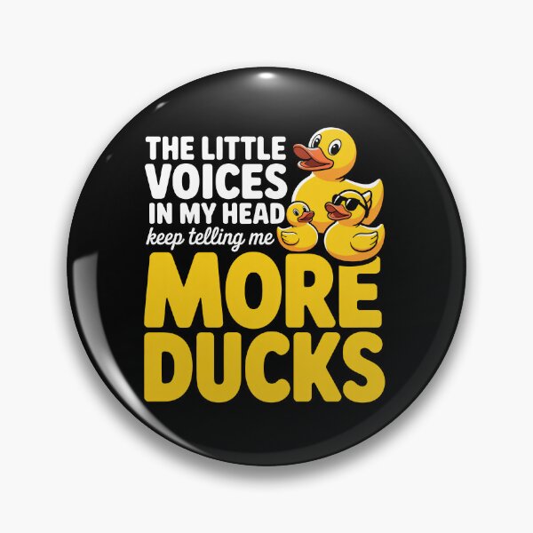 Item preview, The Little Voices in My Head Keep Telling Me More Ducks Funny Gift designed and sold by Say It With Ink.