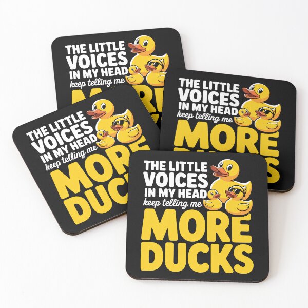 Item preview, The Little Voices in My Head Keep Telling Me More Ducks Funny Gift designed and sold by Say It With Ink.