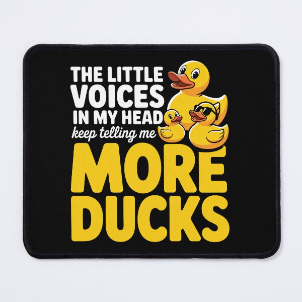 Item preview, The Little Voices in My Head Keep Telling Me More Ducks Funny Gift designed and sold by Say It With Ink.