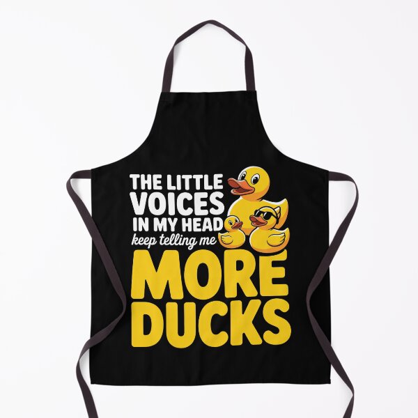 Item preview, The Little Voices in My Head Keep Telling Me More Ducks Funny Gift designed and sold by Say It With Ink.