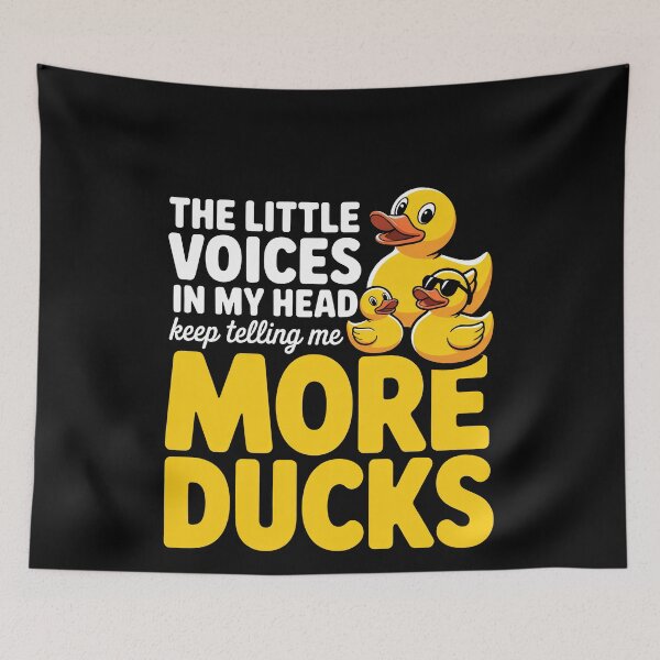 Item preview, The Little Voices in My Head Keep Telling Me More Ducks Funny Gift designed and sold by Say It With Ink.