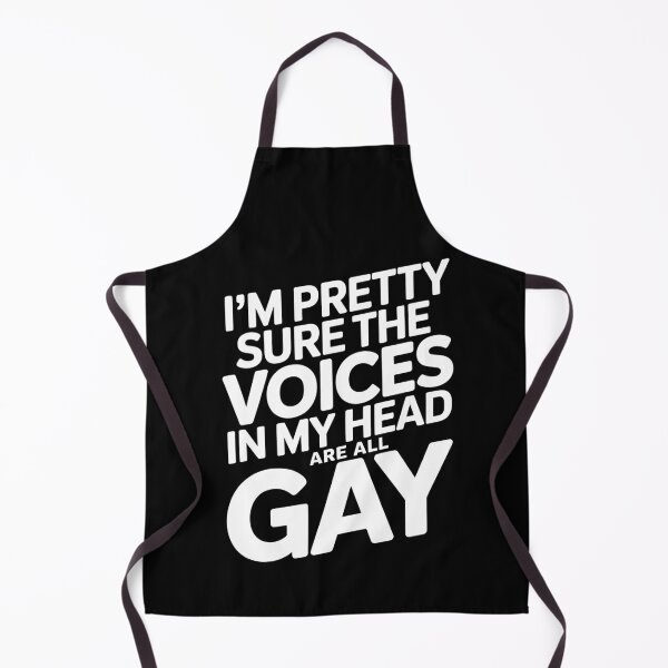 Item preview, I'm Pretty Sure the Voices in My Head Are All Gay Funny Pride Gift designed and sold by Say It With Ink.