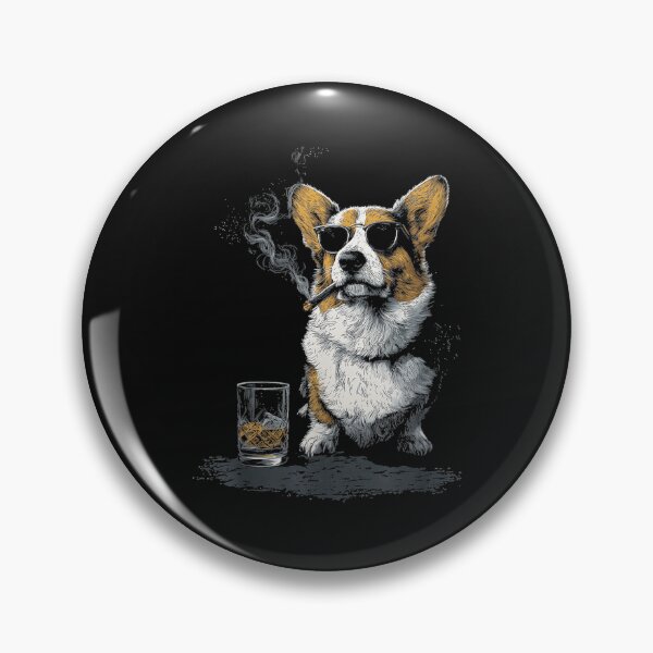Item preview, Cool Corgi Sunglasses Cigar Whiskey Dog Lover designed and sold by DanielVantiOAL.