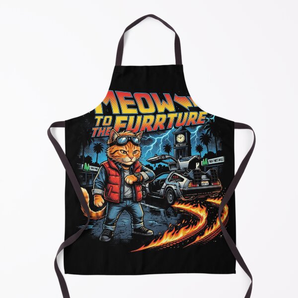 Item preview, Meow To The Furrture - 80s Sci-Fi Time Travel Cat Parody designed and sold by AdyKurniawan.