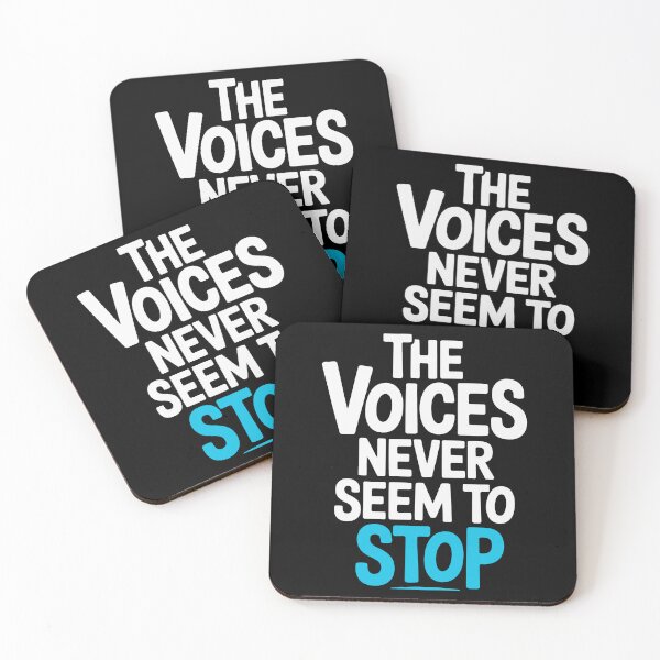 Item preview, The Voices Never Seem to Stop Funny Sarcastic Gift designed and sold by Say It With Ink.