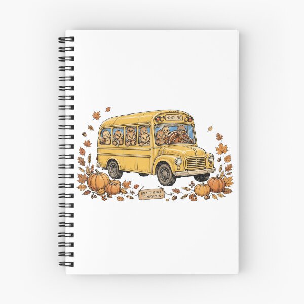 Item preview, Back To School Thanksgiving Teacher Turkey School Bus Fall Vintage Retro designed and sold by Yellowriversss.