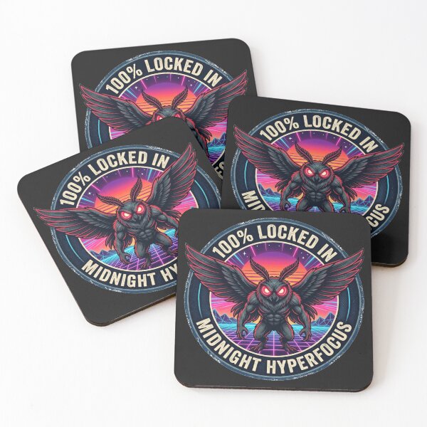 Item preview, Sisu Mothman - Locked In Midnight Hyperfocus designed and sold by SisuPrintsCo.