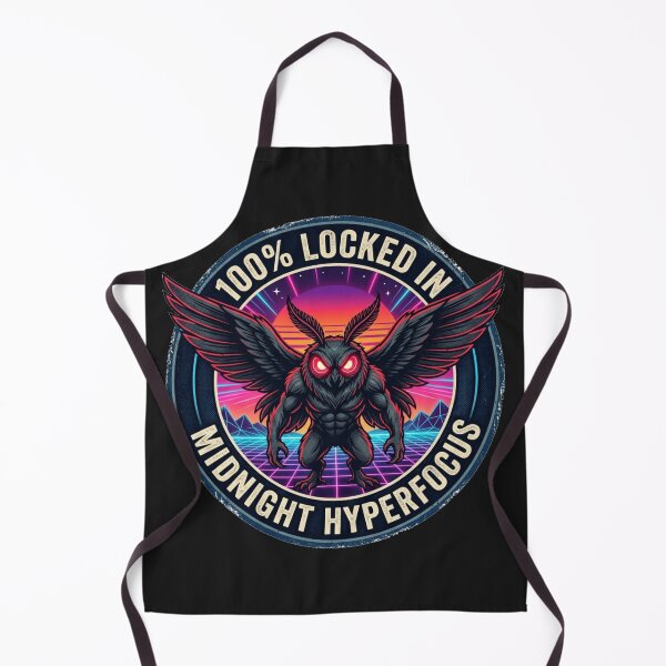 Item preview, Sisu Mothman - Locked In Midnight Hyperfocus designed and sold by SisuPrintsCo.