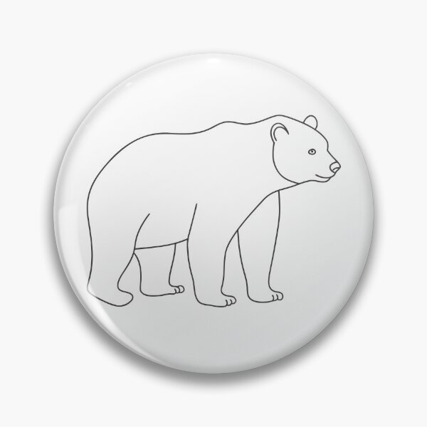 Item preview, Bear Elegant 2 Line Art Gift designed and sold by OneLine Studio.