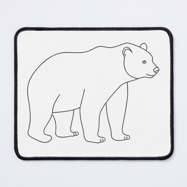 Item preview, Bear Elegant 2 Line Art Gift designed and sold by OneLine Studio.
