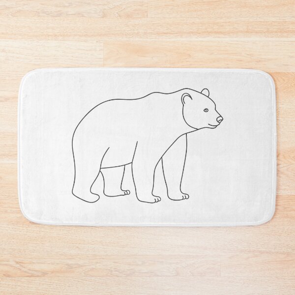 Item preview, Bear Elegant 2 Line Art Gift designed and sold by OneLine Studio.