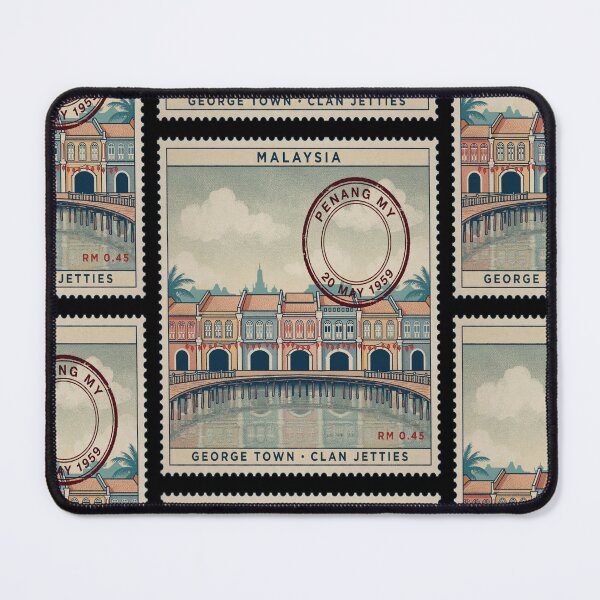 Item preview, Penang Malaysia George Town Heritage Stamp Sticker designed and sold by stickercuffs.