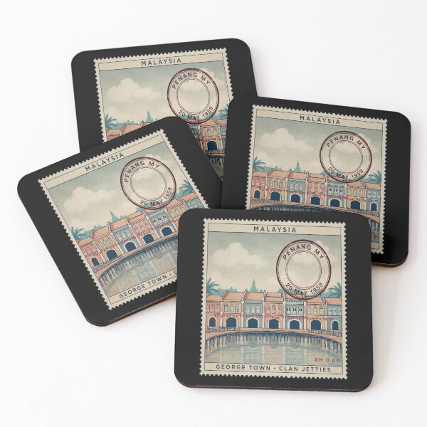 Item preview, Penang Malaysia George Town Heritage Stamp Sticker designed and sold by stickercuffs.