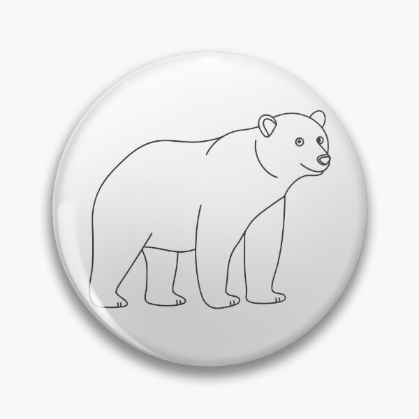 Item preview, Bear Friendly 1 Line Art Gift designed and sold by OneLine Studio.