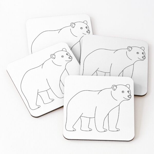 Item preview, Bear Friendly 1 Line Art Gift designed and sold by OneLine Studio.