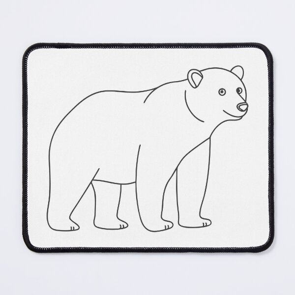 Item preview, Bear Friendly 1 Line Art Gift designed and sold by OneLine Studio.
