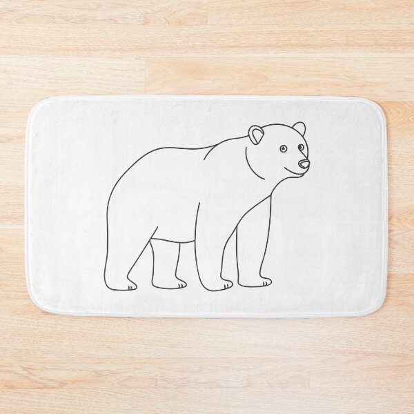 Item preview, Bear Friendly 1 Line Art Gift designed and sold by OneLine Studio.