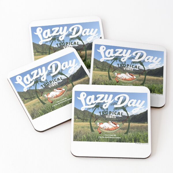 Item preview, Lazy Day Tropical Vibes & Cute Animal Art designed and sold by Moody Critters.