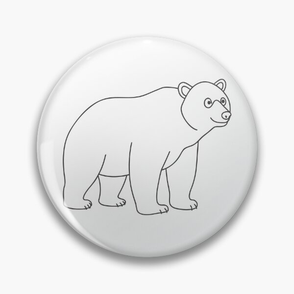 Item preview, Bear Friendly 2 Line Art Gift designed and sold by OneLine Studio.