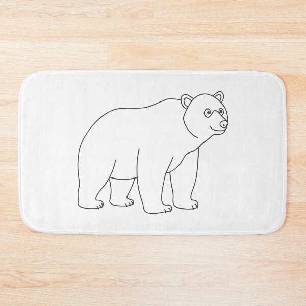 Item preview, Bear Friendly 2 Line Art Gift designed and sold by OneLine Studio.