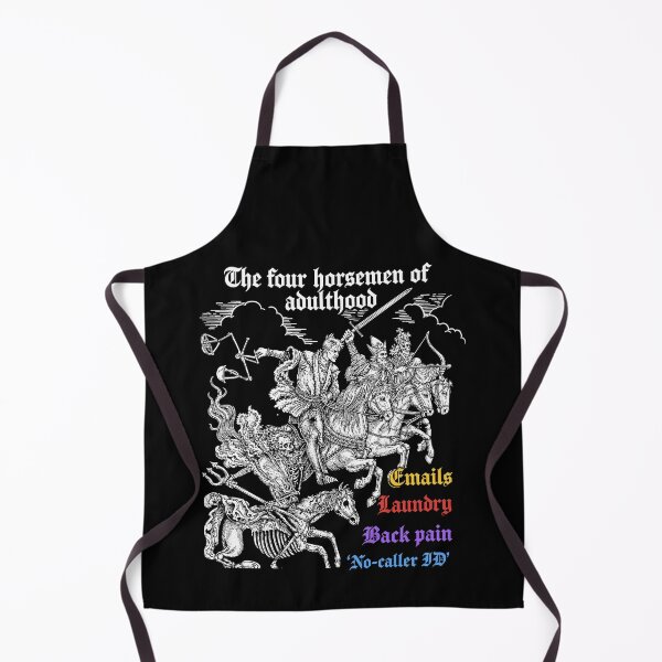 Item preview, The Four Horsemen Of Adulthood Emails Laundry Back Pain No-Caller ID designed and sold by DrawMotion.