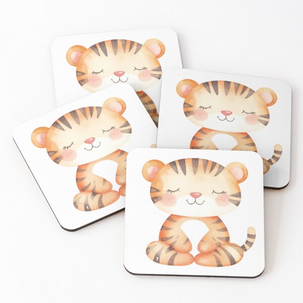 Item preview, Cute Chilling Tiger with Closed Eyes Kawaii designed and sold by pickzone.