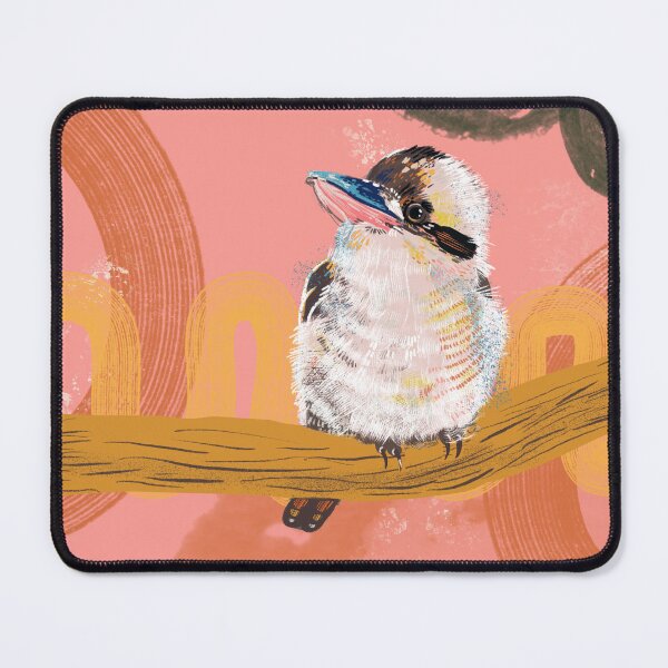 Item preview, Kookaburra against a warm abstract background designed and sold by bee-denham-art.