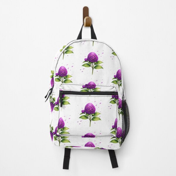 Item preview, Vibrant Purple Globe Amaranth - Botanical Floral Art designed and sold by artbucketstudio .
