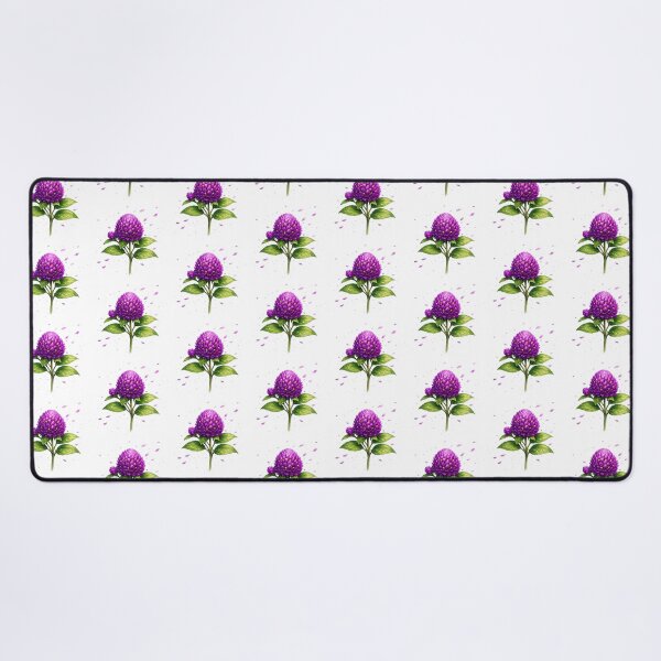 Item preview, Vibrant Purple Globe Amaranth - Botanical Floral Art designed and sold by artbucketstudio .