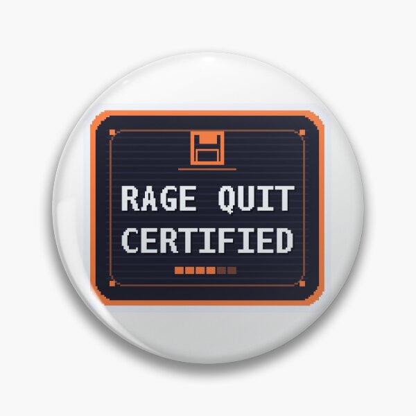 Item preview, Rage Quit Certified — Funny Pixel Art Arcade Retro Gamers designed and sold by One More Run.