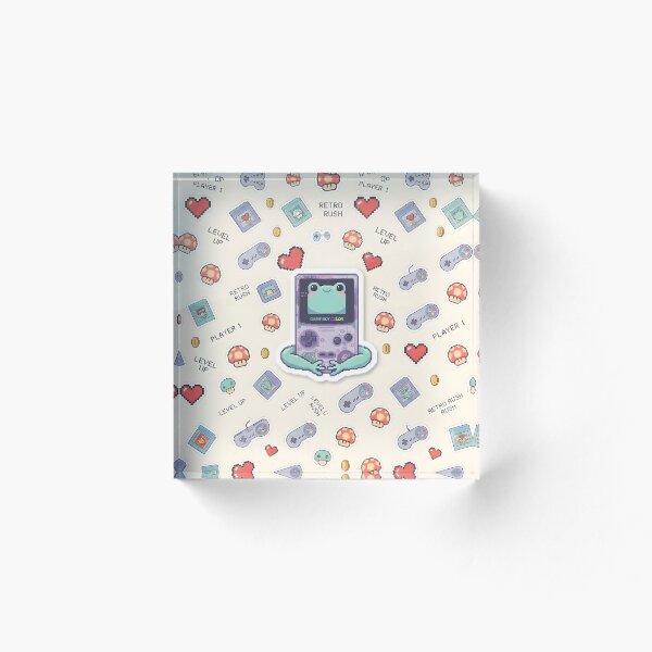 Item preview, Cute Retro Gaming Frog - Chill Gamer Aesthetic Tee & Phone Case Art designed and sold by PufftailStudio.