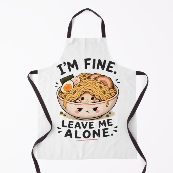 Item preview, Introvert Ramen – Cute Kawaii Noodle Bowl | I'm Fine Leave Me Alone Funny Foodie Shirt designed and sold by Snackwear Apparel.