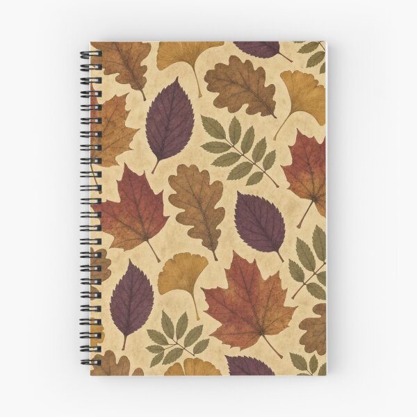 Item preview, Pressed Autumn Leaves Botanical Study in Rust Ochre and Deep Plum designed and sold by StickyGuys.