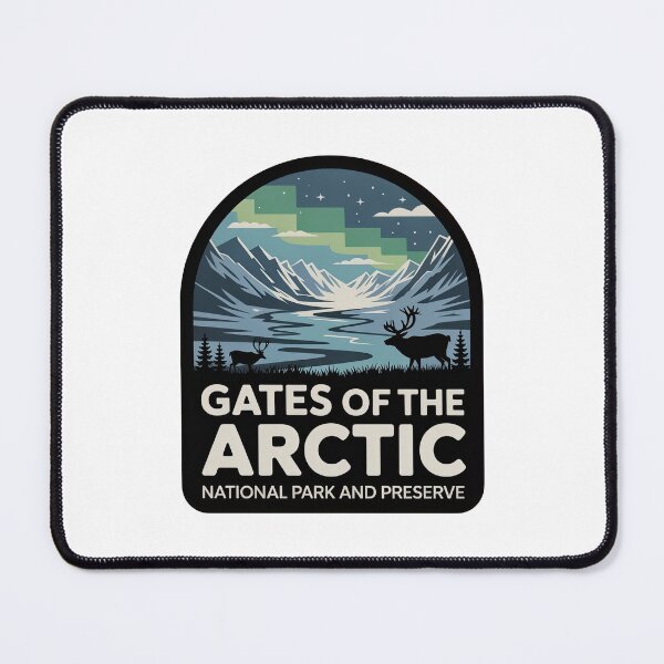Item preview, Gates of the Arctic National Park and Preserve Vintage Travel Badge designed and sold by Teelogic.