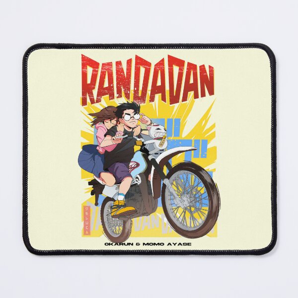 Item preview, Okarun and Momo Motorcycle Ride designed and sold by PRINTATSTUDIO.