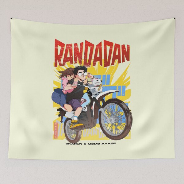 Item preview, Okarun and Momo Motorcycle Ride designed and sold by PRINTATSTUDIO.