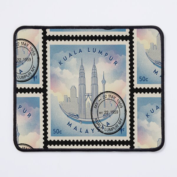 Item preview, Kuala Lumpur Malaysia Petronas Towers Skyline Stamp Sticker designed and sold by stickercuffs.