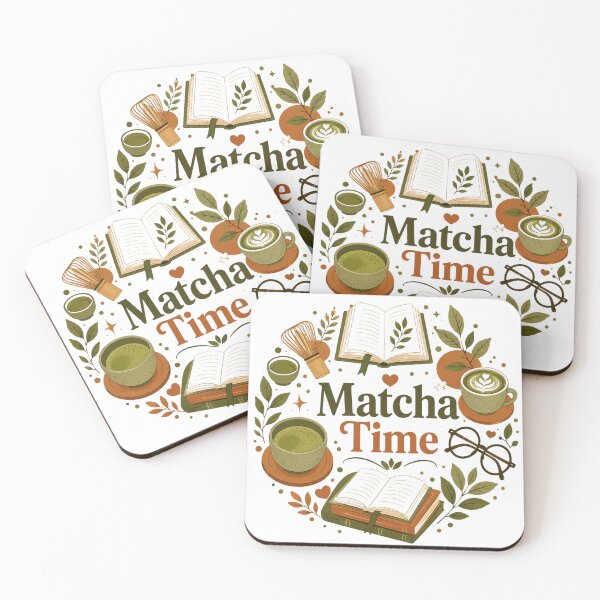 Item preview, Matcha Time Bookish Aesthetic designed and sold by BrewmarkStudio.