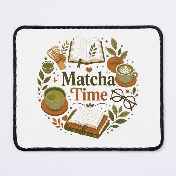 Item preview, Matcha Time Bookish Aesthetic designed and sold by BrewmarkStudio.