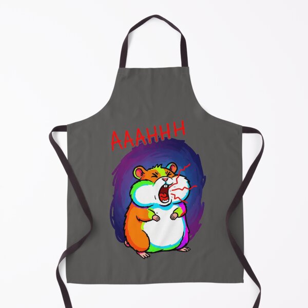 Item preview, Funny Screaming Hamster AAAHHH Meme Rainbow Aesthetic designed and sold by Golden_Pixel_Paper.