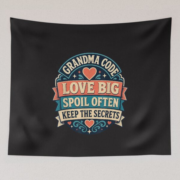 Item preview, Grandma Code Love Big Spoil Often Keep the Secrets Funny Grandma designed and sold by kiralynstration.