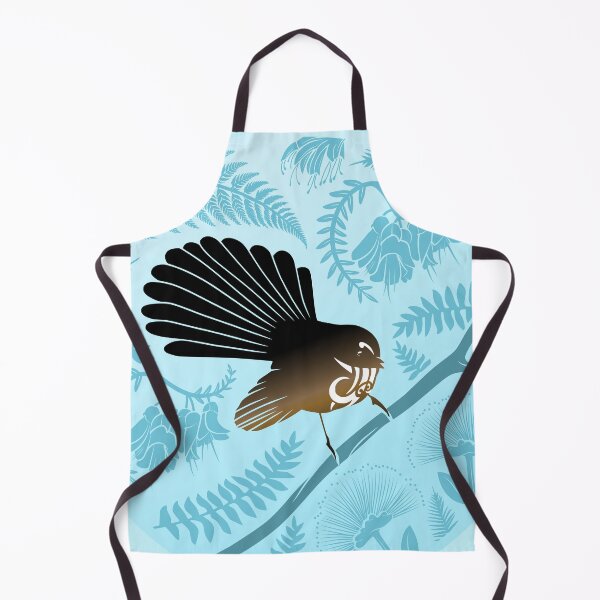 Item preview, New Zealand Native Fantail - BLUE designed and sold by MY NEW ZEALAND.