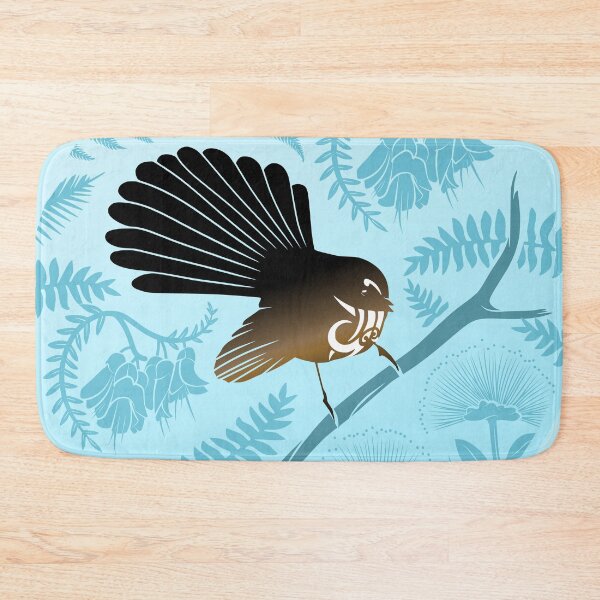 Item preview, New Zealand Native Fantail - BLUE designed and sold by MY NEW ZEALAND.