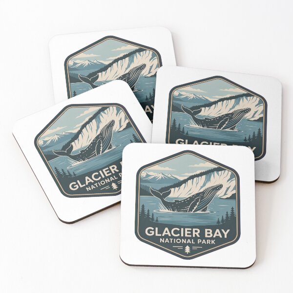 Item preview, Glacier Bay National Park Vintage Travel Badge designed and sold by Teelogic.