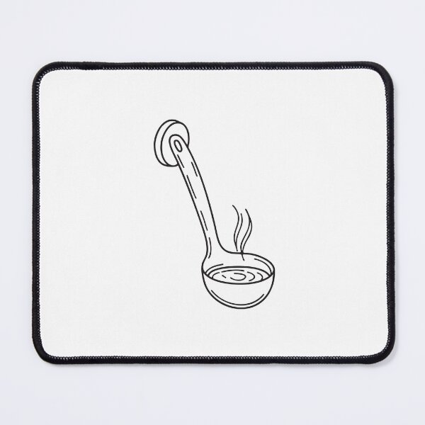 Item preview, A kitchen wall hook with a soup ladle hanging beside it designed and sold by rasagamastore.